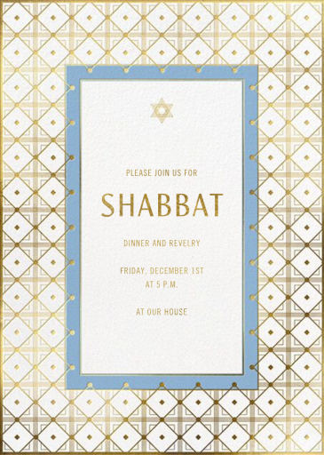 Gold Grid - Religious Invitation by Paperless Post