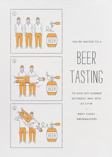 Keg Stand 101 - Get-Together Invitation by Paperless Post