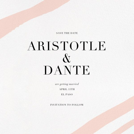 Cherish (Save the Date) by Kelly Wearstler