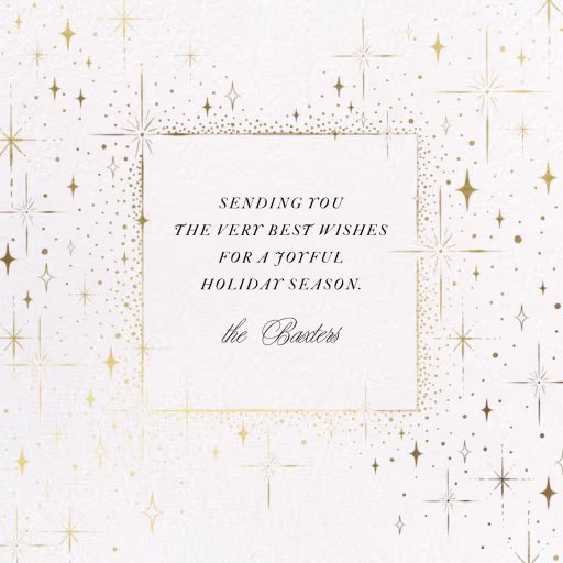 Twinkling Stars - Christmas Card by Paperless Post