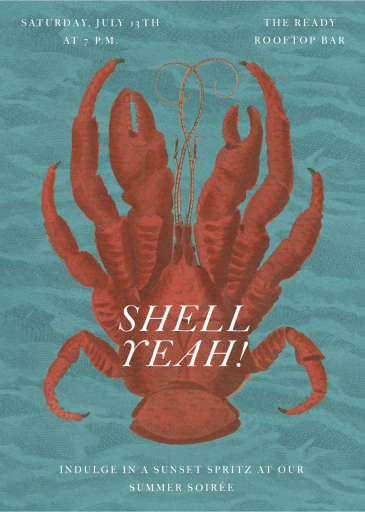 Shell Soirée - Invitation by John Derian