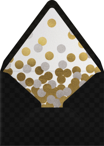 Photo Gold Glitter 2026 Invitation Envelope