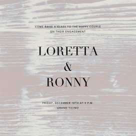 Rustic Woodgrain Texture Invitation