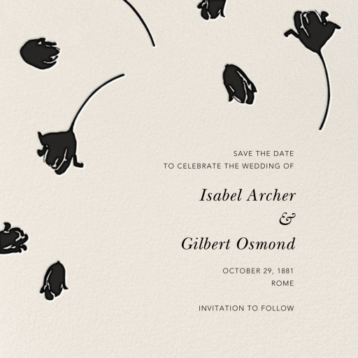 Tulip Dot (Save the Date) by Oscar de la Renta