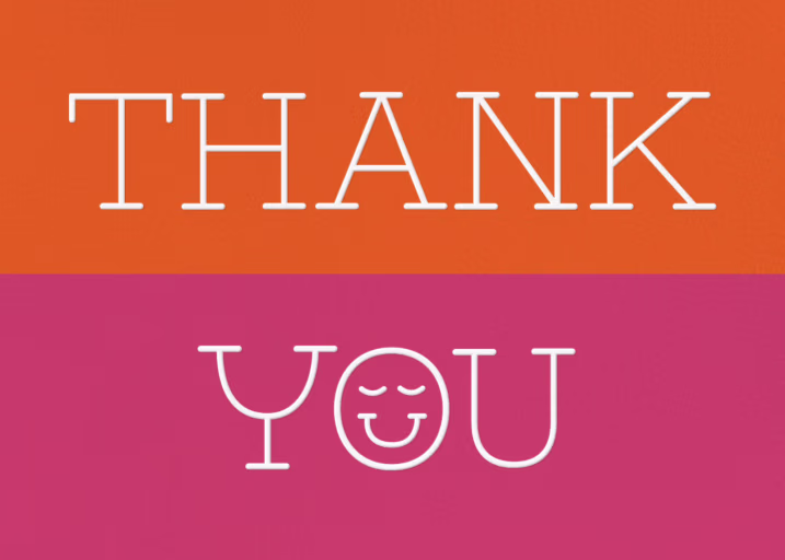 Color Block Contentment - Thank You Card by Paperless Post