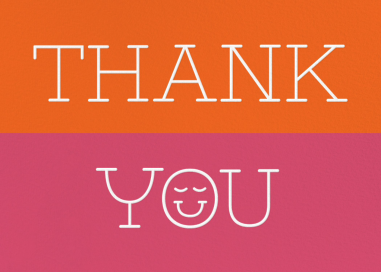 Color Block Contentment - Thank You Card by Paperless Post