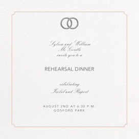 Indented Rounded Corners - Rehearsal Dinner Invitation by Paperless Post