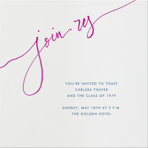 Join us - Celebration Invitation by Linda and Harriett