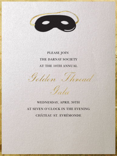 Domino Mask - Business Invitation by Paperless Post