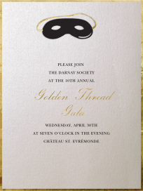 Domino Mask by Paperless Post