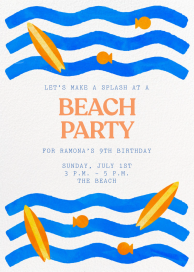 Riding Waves - Birthday Invitation by Paperless Post
