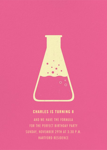 ‪Erlenmeyer Flask‬ - Birthday Invitation by Paperless Post