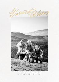 Photo Warmest Wishes Card