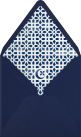 Lattice Crescent Moon - Paperless Post Envelope