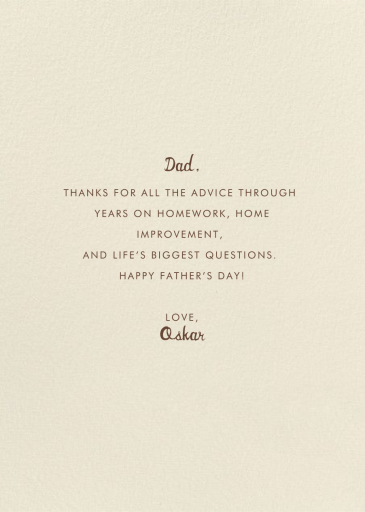 Big Shoes - Father's Day Card by Hello!Lucky - Back