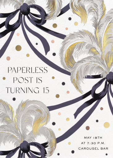 Fleur de Plume - Invitation by Schumacher