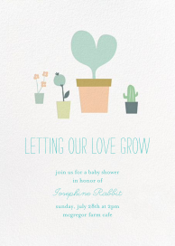 Seedlings - Baby Shower Invitation by Little Cube