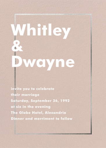 Fillet - Wedding Invitation by Paperless Post