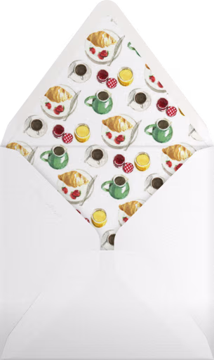 Breakfast in Bed - Paperless Post Envelope