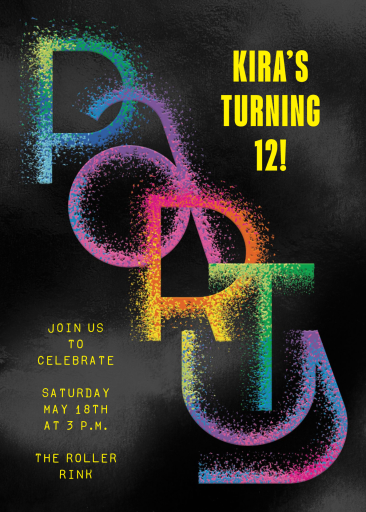 Paint the Party - Birthday Invitation by Paperless Post