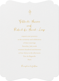 Alcazar - Wedding Invitation by Crane & Co.