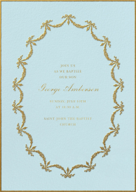 Ruban d’Or - Baptism & Christening Invitation by Ladurée