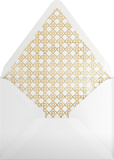 Lips and Stache (Wedding Stationery) - Jonathan Adler Envelope