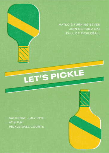 Let’s Pickle - Birthday Invitation by Paperless Post