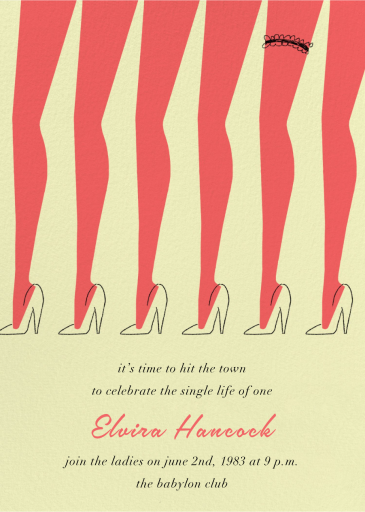 Chorus Line - Invitation by Paperless Post