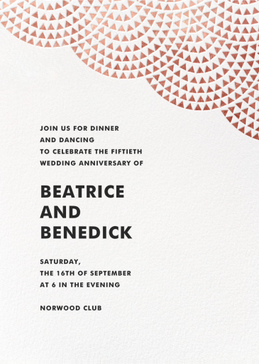 Savoy (Square) - Anniversary Invitation by Paperless Post