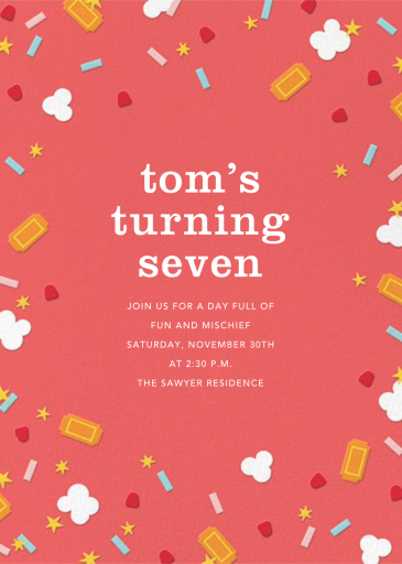 Filmfetti (Photo) by Paperless Post - Back