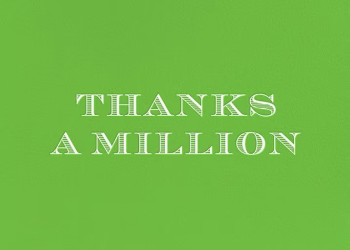 Thanks a Million - Thank You Card by kate spade new york