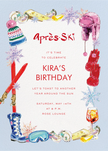 Ski Festivities (Meagan Morrison) - Birthday Invitation by Dogwood Hill
