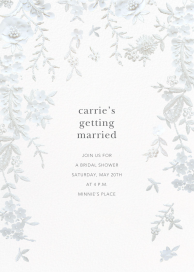 Fleurs d'Alençon - Bridal Shower Invitation by Oscar de la Renta