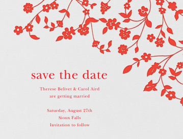 Floral Trellis I (Save the Date) by Oscar de la Renta