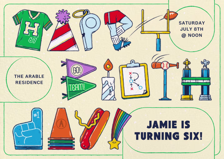 Game Day - Birthday Invitation by Paperless Post