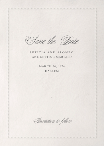 Embossed Dots - Save the Date by Paperless Post