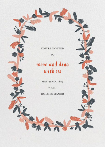 Fresh Cut Flowers - Invitation by Mr. Boddington's Studio