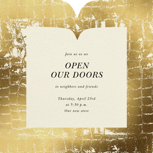 Glam Croc - Business Event Invitation by kate spade new york