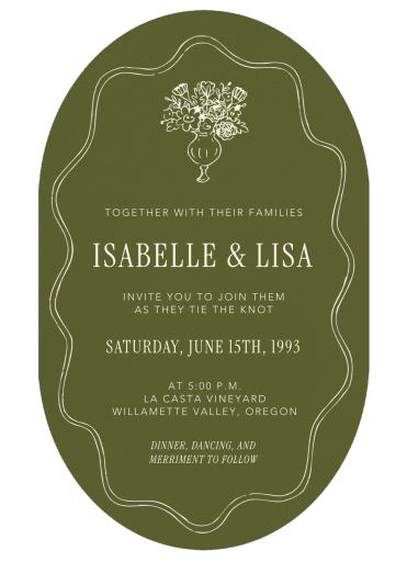Floral and Scallop - Wedding Invitation by Paperless Post
