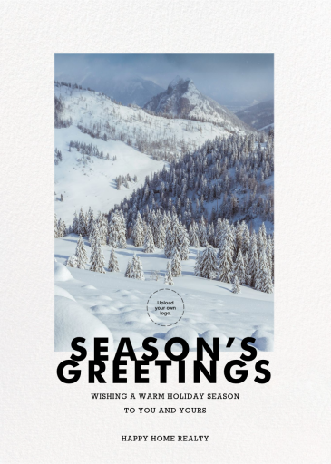 Wide Modern Border (Photo) - Business Holiday Card by Paperless Post