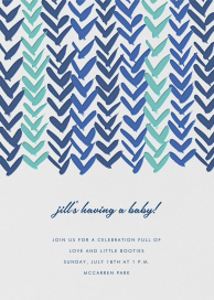 Ink Brush Arrows - Baby Shower Invitation by Linda and Harriett