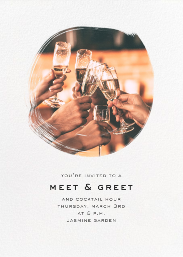 Painted Circle (Photo) - Networking Event Invitation by Paperless Post