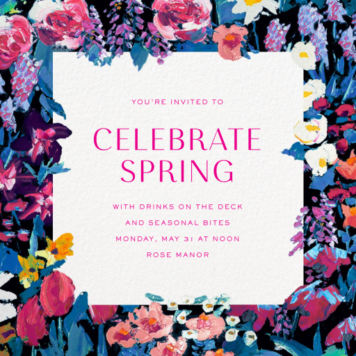 Floral Impressions - Spring Party Invitation by Liberty