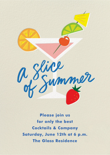 Garnished - Summer Party Invitation by Cheree Berry Paper & Design