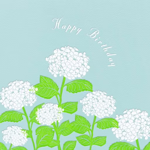Hydrangea Birthday - Birthday Card by Paperless Post