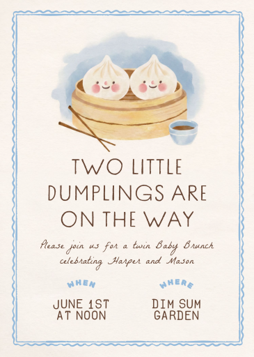 Sweet Little Dumpling - Baby Shower Invitation by Paperless Post