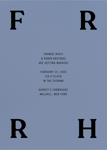 Four Corners - Wedding Invitation by Goods Gang