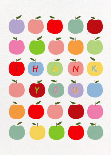 Rainbow Orchard - Thank You Card by Hartland Cards