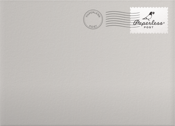 Photo Strip Holiday Card Envelope